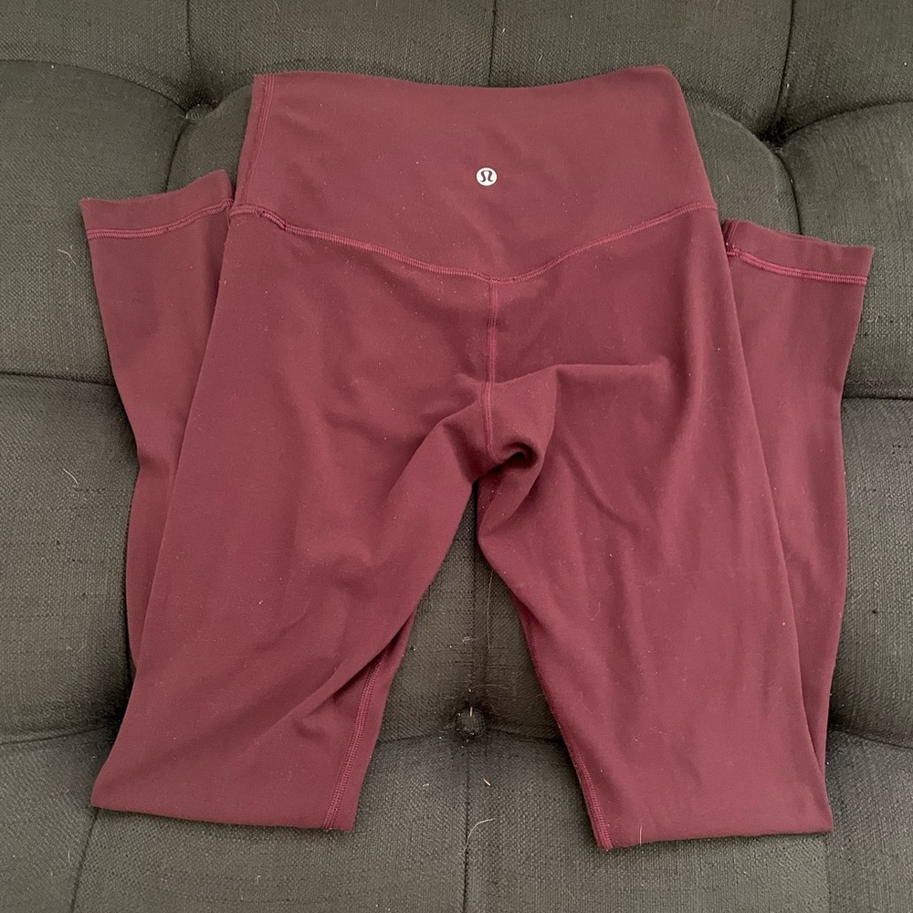 LuLulemon Maroon Leggings